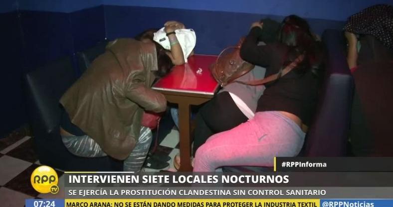 Satipo: Intervienen locales nocturnos donde ejercían la prostitución en emergencia sanitaria